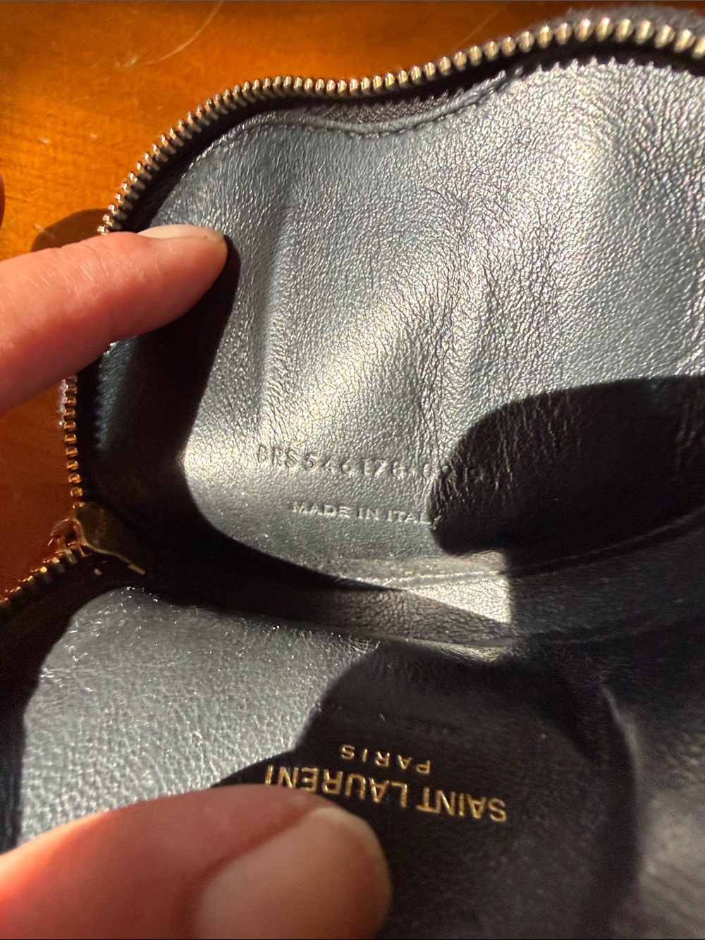 YSL leather/patent leather wallet - Picture 4 of 4